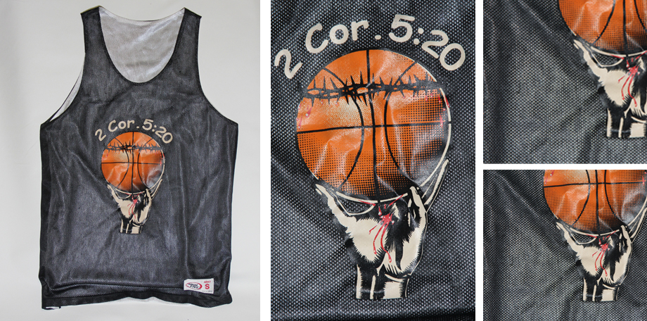 Basketball jersey screen print